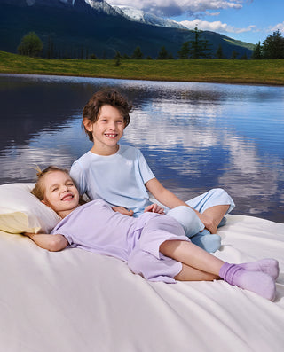 Aimer Kids Cool Feeling Milk Fiber Sleepwear Set For Boys