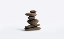 a stack of rocks sitting on top of each other